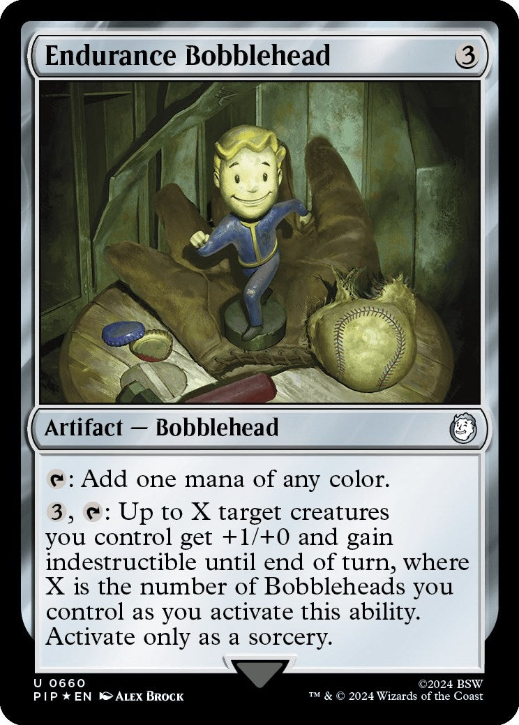 Image for Endurance Bobblehead (Surge Foil) (660) (PIP) - Magic: The Gathering