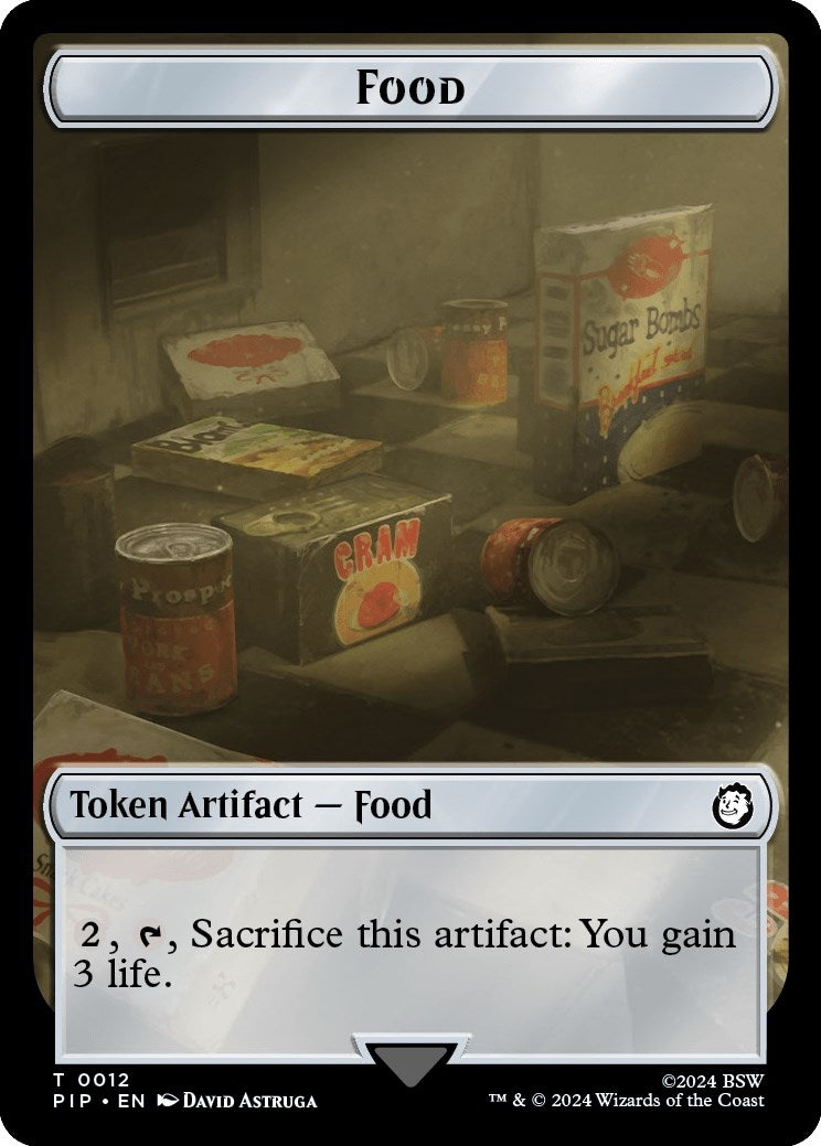 Image for Food (0012) // Clue Double-Sided Token (12 // 11) (PIP) - Magic: The Gathering
