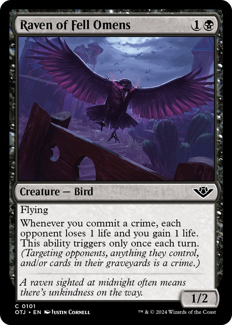 Raven of Fell Omens (101) (OTJ) Japanese