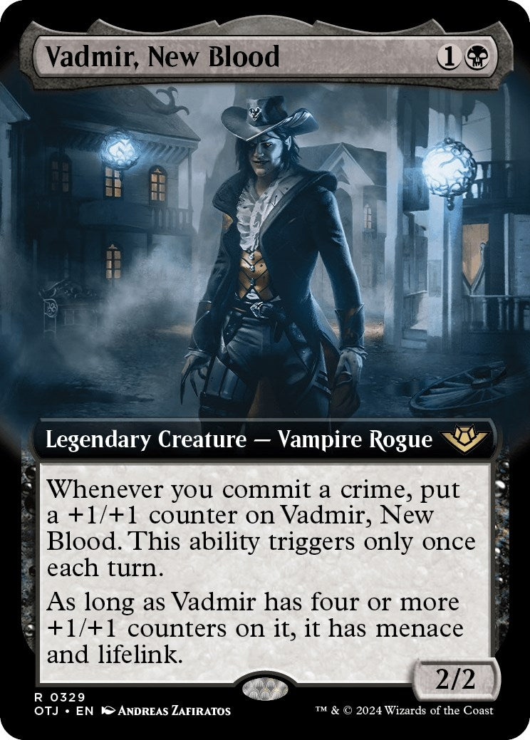 Image for Vadmir, New Blood (Extended Art) (329) (OTJ) - Magic: The Gathering
