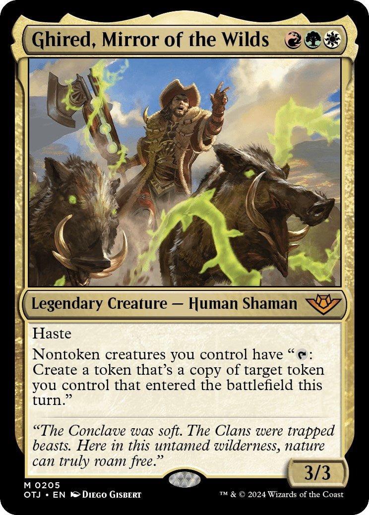 Image for Ghired, Mirror of the Wilds (205) (OTJ) - Magic: The Gathering