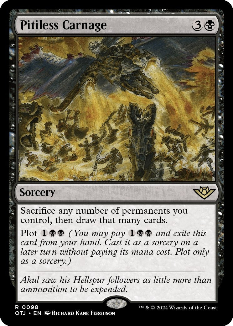 Image for Pitiless Carnage (98) (OTJ) - Magic: The Gathering