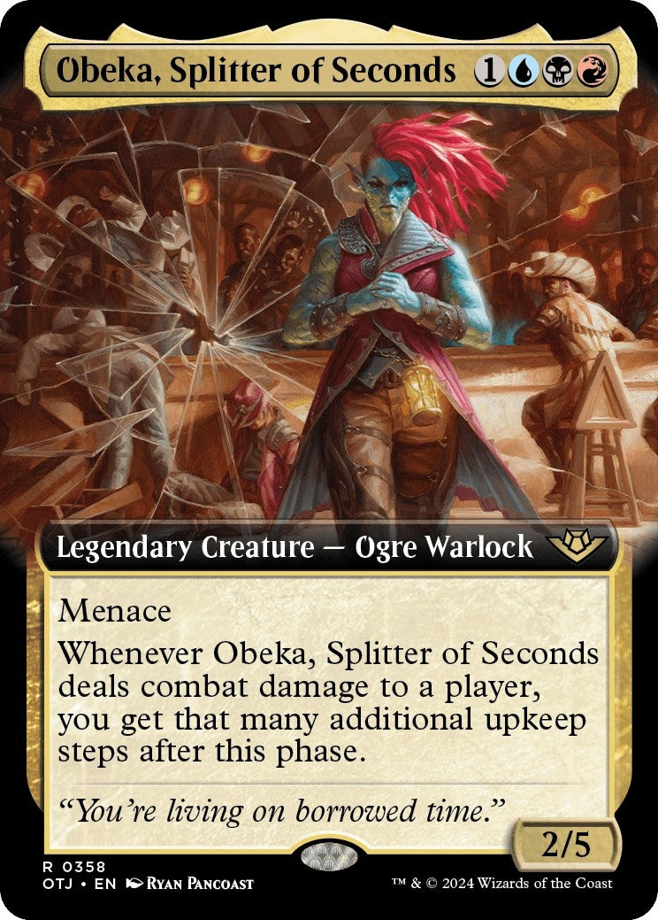 Obeka, Splitter of Seconds (Extended Art) (358) (OTJ) Japanese
