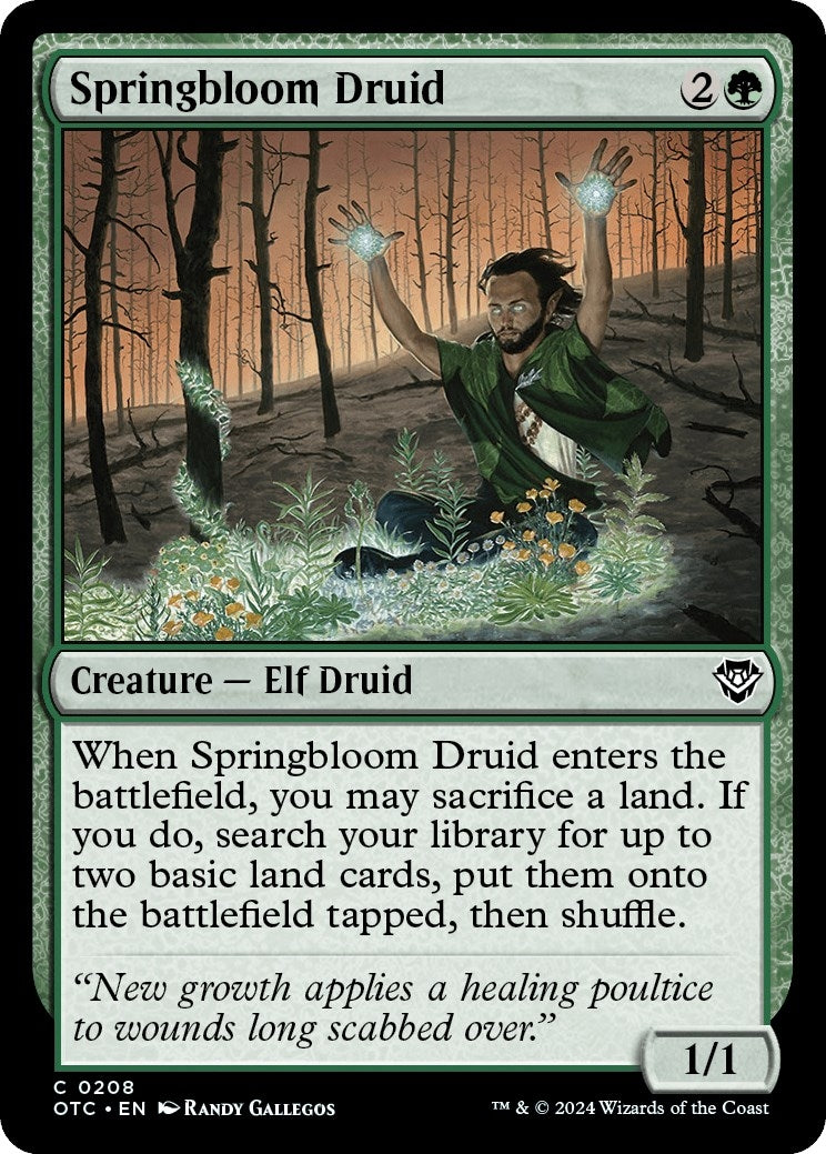 Image for Springbloom Druid (208) (OTC) - Magic: The Gathering