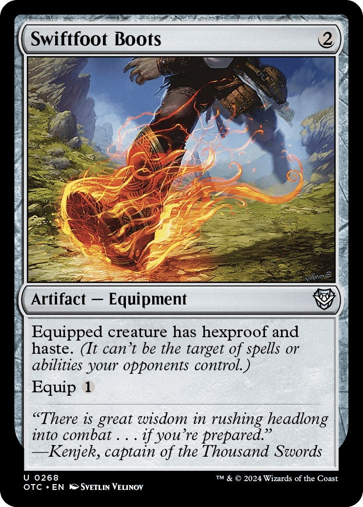 Image for Swiftfoot Boots (268) (OTC) - Magic: The Gathering