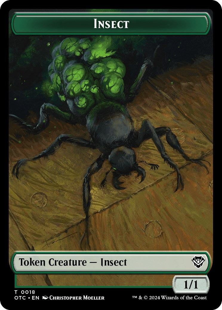 Image for Insect // Elemental (0017) Double-Sided Token (18 // 17) (OTC) - Magic: The Gathering