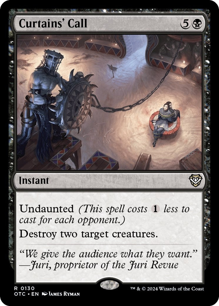 Image for Curtains' Call (130) (OTC) - Magic: The Gathering
