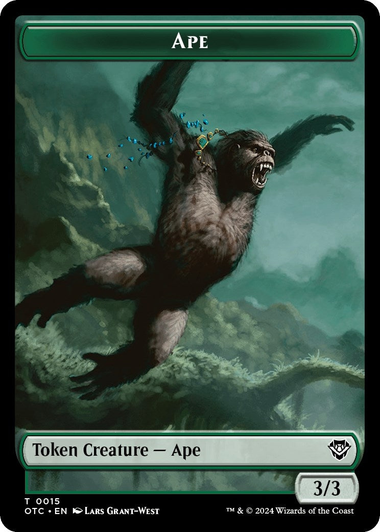Image for Ape // Shark Double-Sided Token (15 // 6) (OTC) - Magic: The Gathering