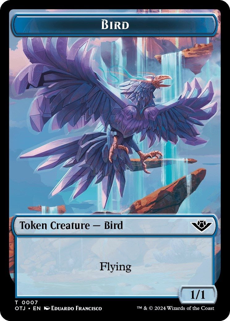 Image for Bird // Plot Double-Sided Token (7 // 20) (OTJ) - Magic: The Gathering