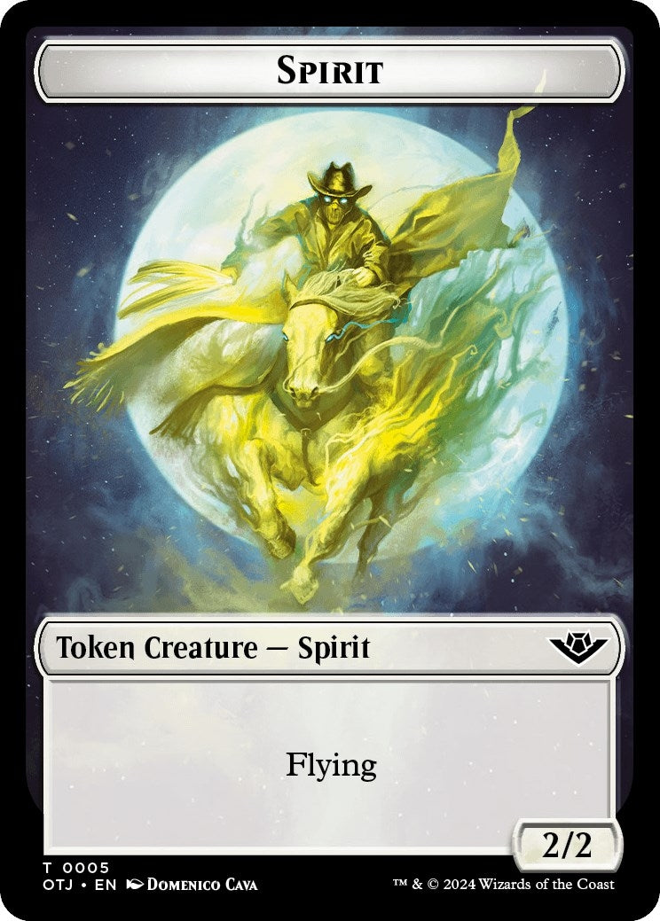Image for Spirit Token (5) (OTJ) - Magic: The Gathering