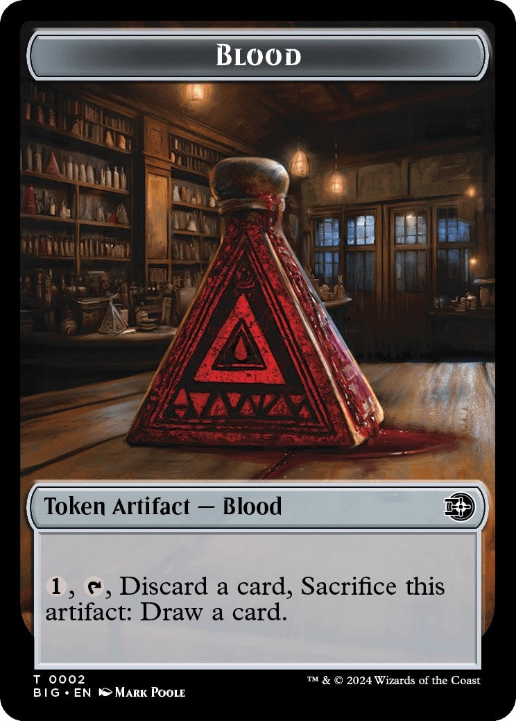 Image for Blood // Plot Double-Sided Token (2 // 20) (BIG) - Magic: The Gathering
