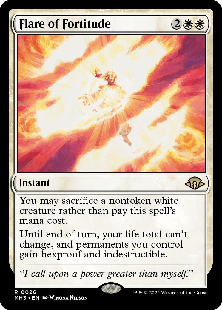 Image for Flare of Fortitude (26) (MH3) - Magic: The Gathering