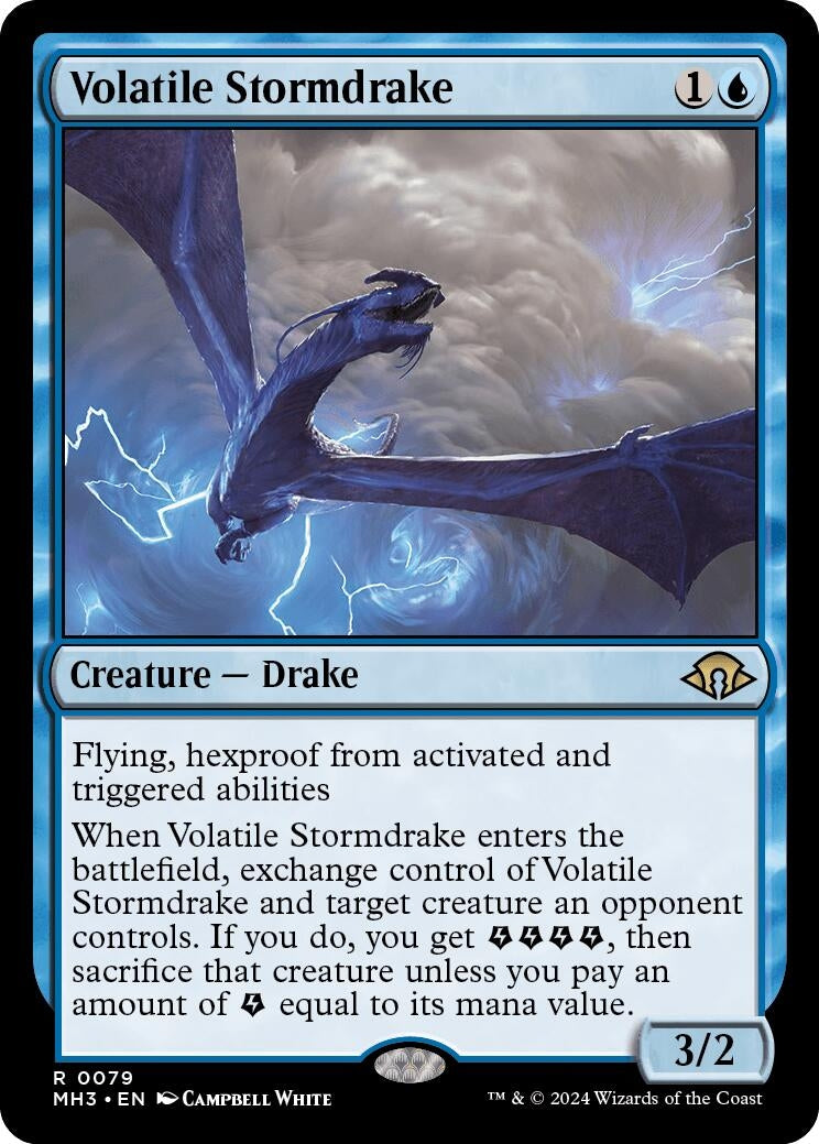 Image for Volatile Stormdrake (79) (MH3) - Magic: The Gathering