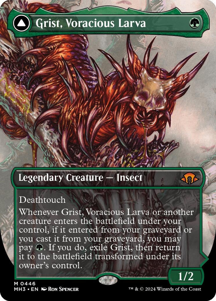 Image for Grist, Voracious Larva (Borderless) (446) (MH3) - Magic: The Gathering