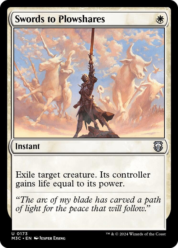Image for Swords to Plowshares (173) (M3C) - Magic: The Gathering