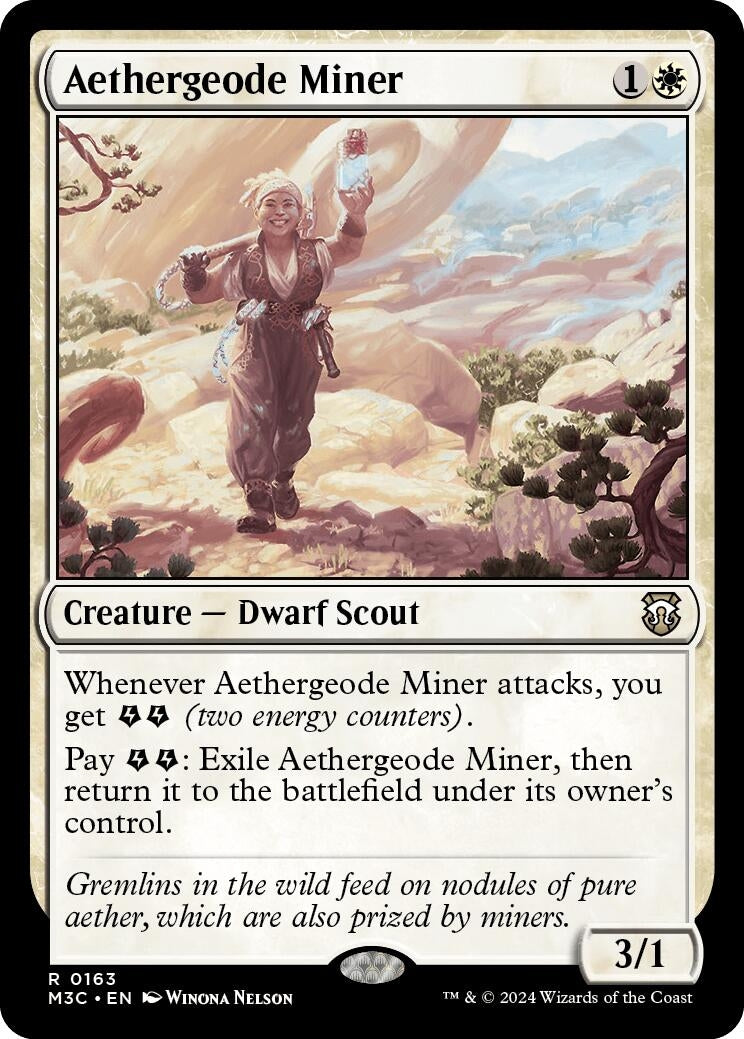 Image for Aethergeode Miner (163) (M3C) - Magic: The Gathering