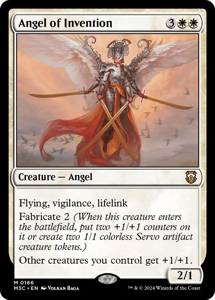 Image for Angel of Invention (Ripple Foil) (166) (M3C) - Magic: The Gathering