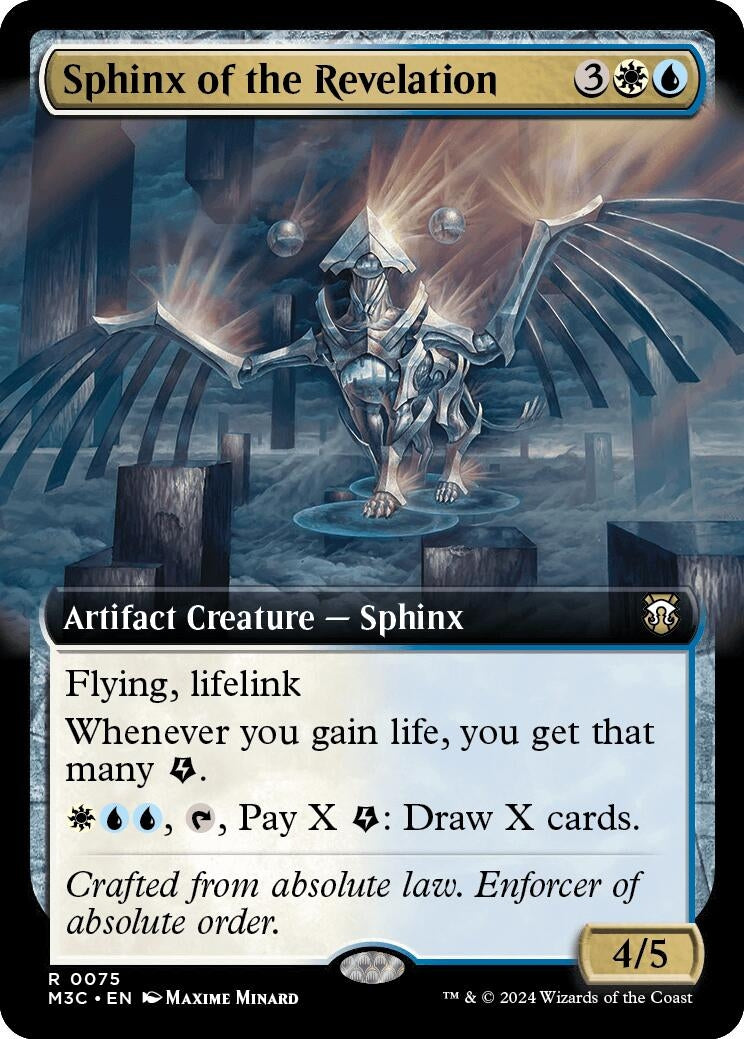 Image for Sphinx of the Revelation (Extended Art) (Ripple Foil) (75) (M3C) - Magic: The Gathering