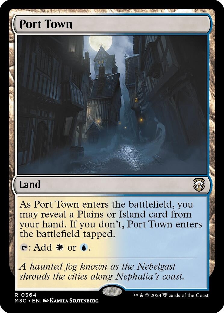 Image for Port Town (Ripple Foil) (364) (M3C) - Magic: The Gathering