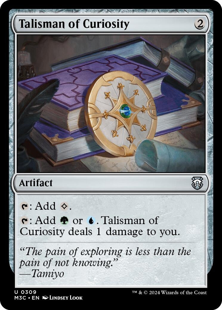 Image for Talisman of Curiosity (309) (M3C) - Magic: The Gathering