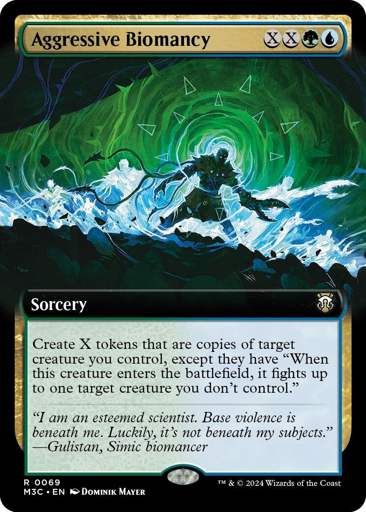 Image for Aggressive Biomancy (Extended Art) (69) (M3C) - Magic: The Gathering
