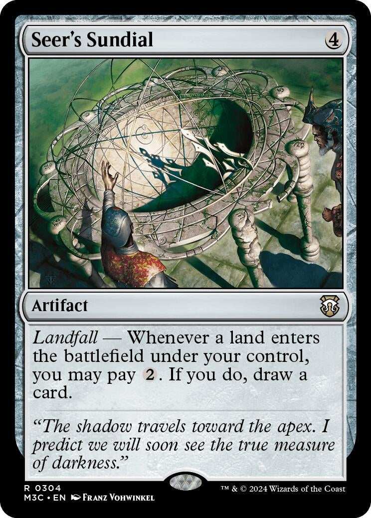 Image for Seer's Sundial (Ripple Foil) (304) (M3C) - Magic: The Gathering