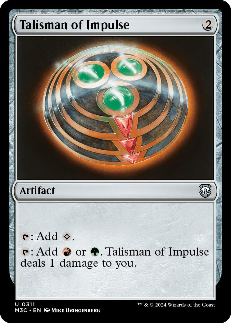Image for Talisman of Impulse (Ripple Foil) (311) (M3C) - Magic: The Gathering