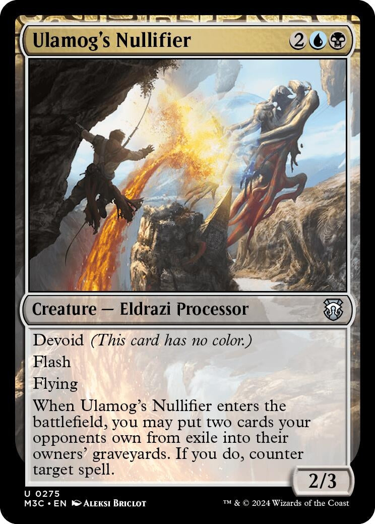 Image for Ulamog's Nullifier (Ripple Foil) (275) (M3C) - Magic: The Gathering