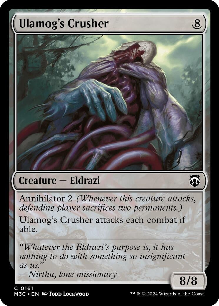 Image for Ulamog's Crusher (Ripple Foil) (161) (M3C) - Magic: The Gathering