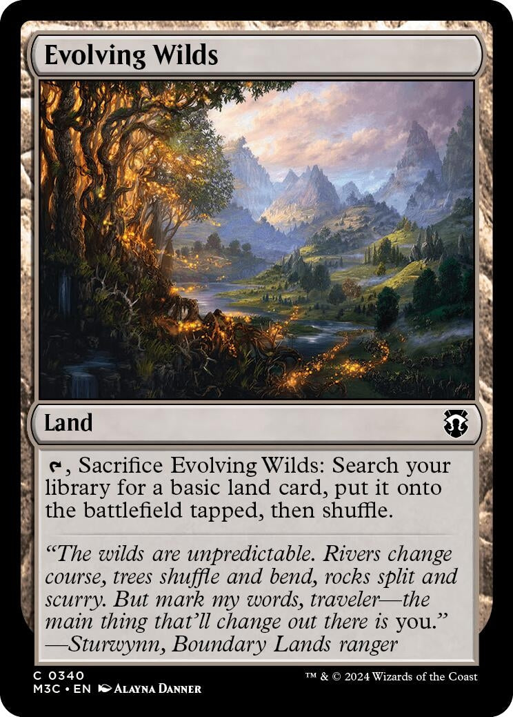 Image for Evolving Wilds (340) (M3C) - Magic: The Gathering