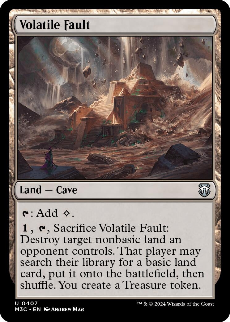 Image for Volatile Fault (Ripple Foil) (407) (M3C) - Magic: The Gathering
