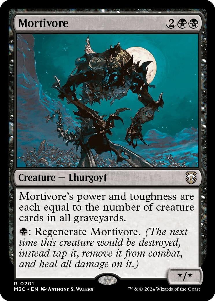 Image for Mortivore (Ripple Foil) (201) (M3C) - Magic: The Gathering