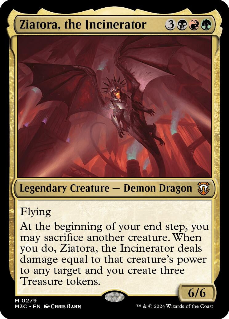 Image for Ziatora, the Incinerator (Ripple Foil) (279) (M3C) - Magic: The Gathering
