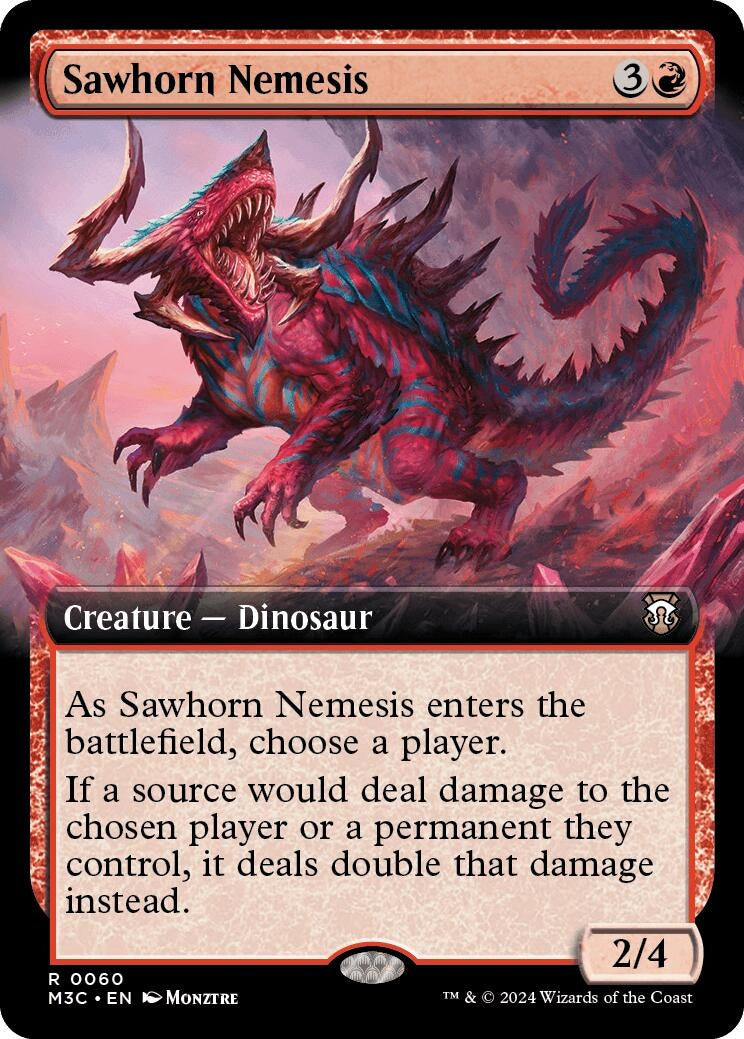 Image for Sawhorn Nemesis (Extended Art) (60) (M3C) - Magic: The Gathering