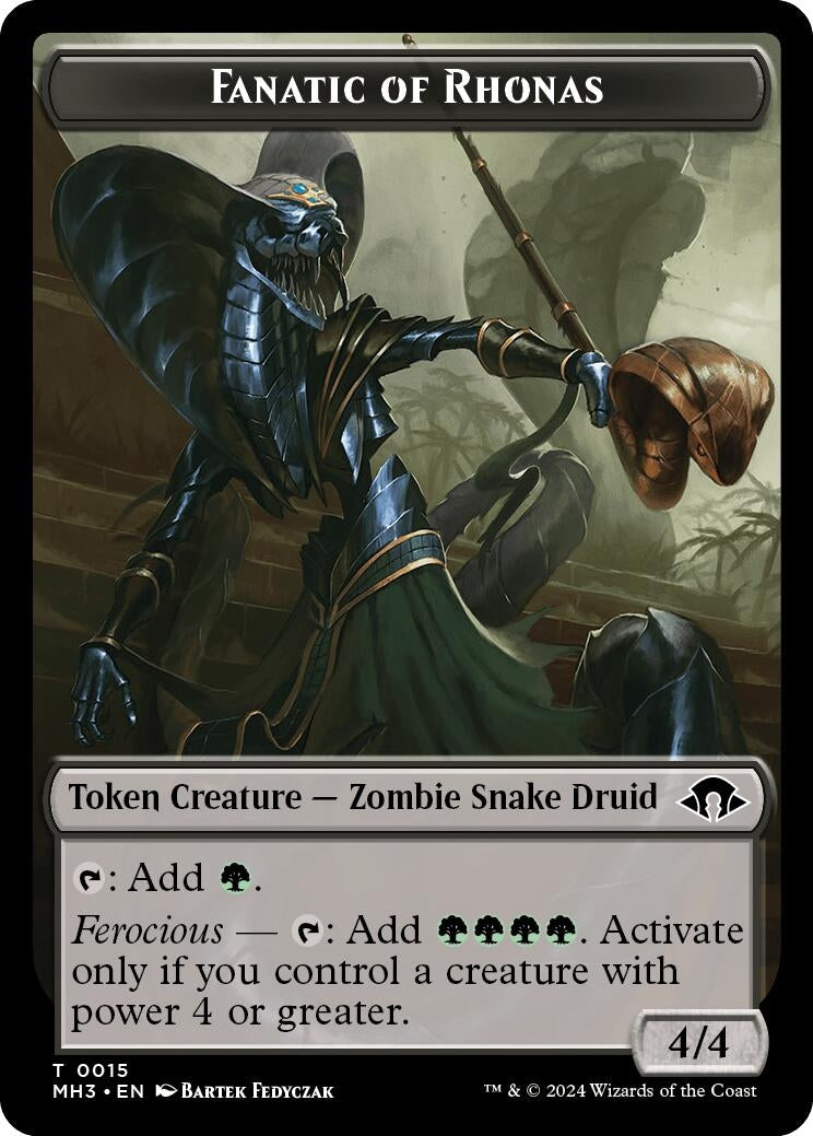 Image for Fanatic of Rhonas Token (15) (MH3) - Magic: The Gathering