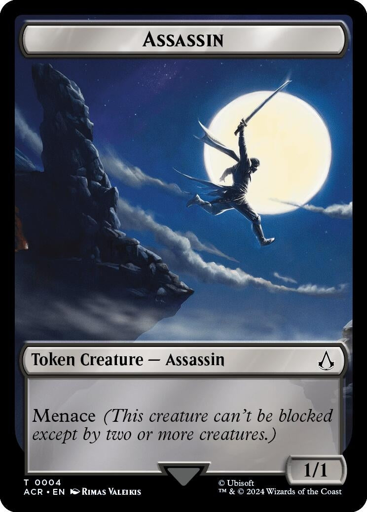 Image for Assassin Token (4) (ACR) - Magic: The Gathering