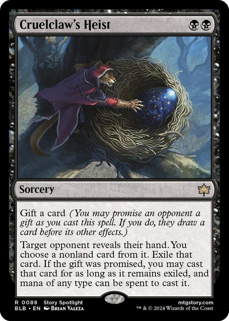 Image for Cruelclaw's Heist (88) (BLB) - Magic: The Gathering