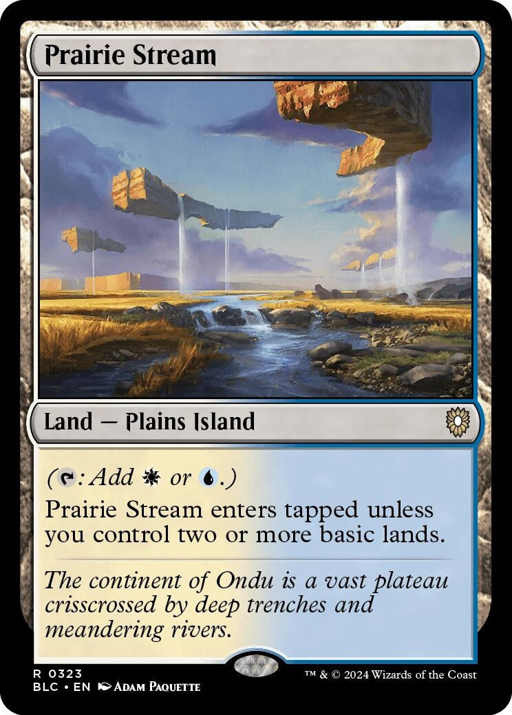 Image for Prairie Stream (323) (BLC) - Magic: The Gathering