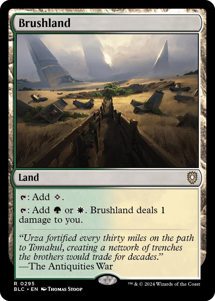 Image for Brushland (295) (BLC) - Magic: The Gathering