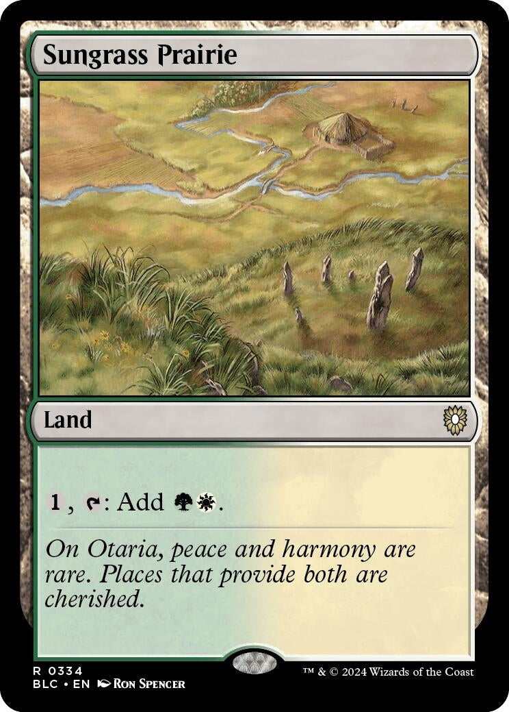 Image for Sungrass Prairie (334) (BLC) - Magic: The Gathering