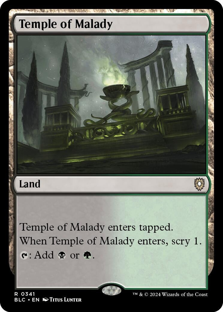 Image for Temple of Malady (341) (BLC) - Magic: The Gathering