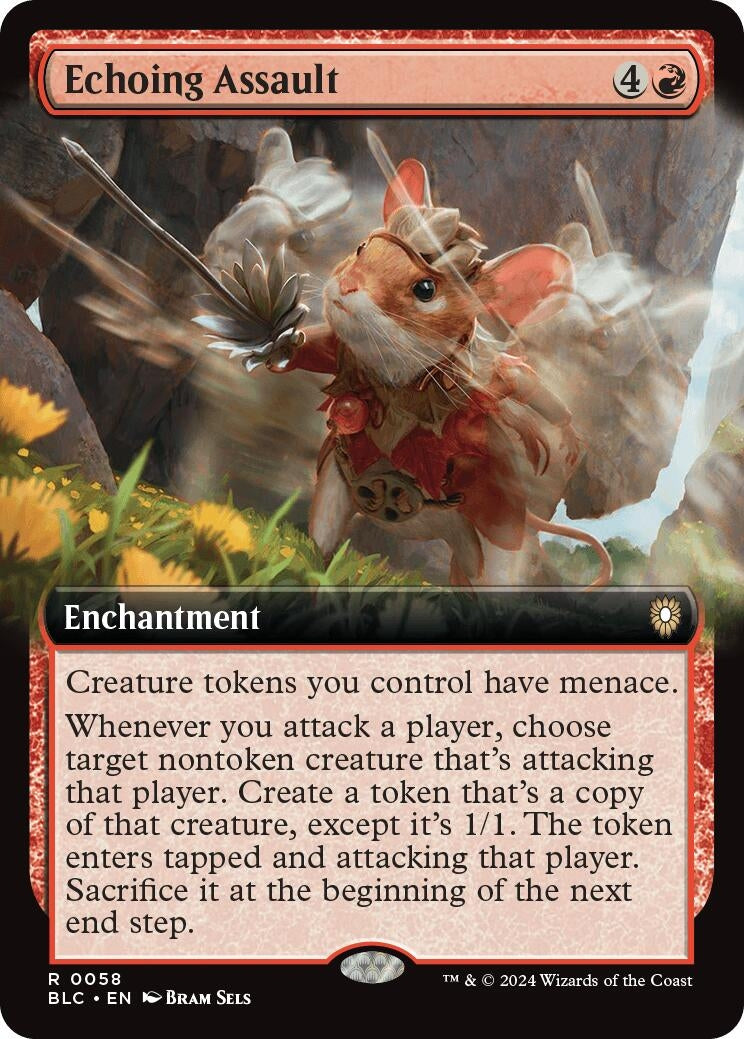 Image for Echoing Assault (Extended Art) (58) (BLC) - Magic: The Gathering