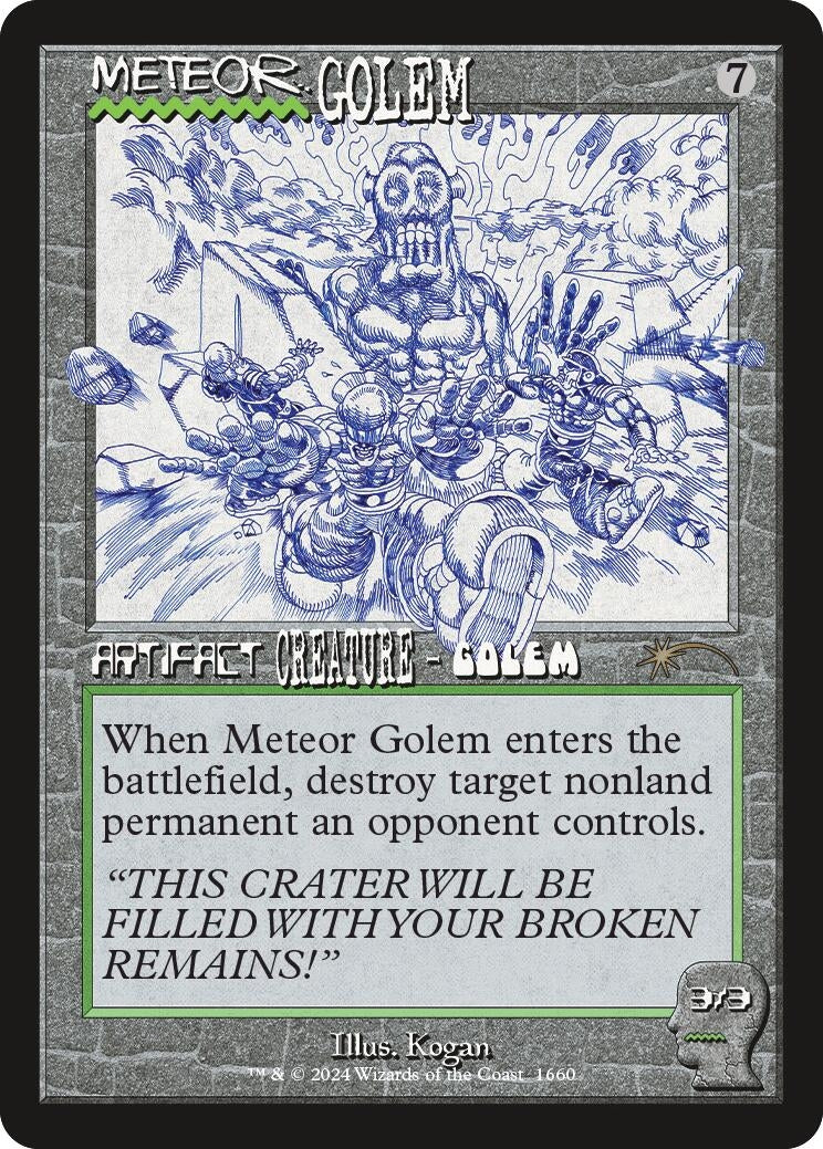 Image for Meteor Golem (1660) (1660) (SLD) - Magic: The Gathering