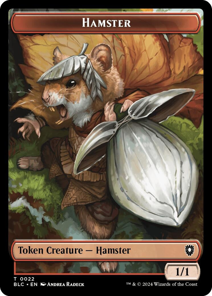 Image for Hamster // Beast (0024) Double-Sided Token (22 // 24) (BLC) - Magic: The Gathering