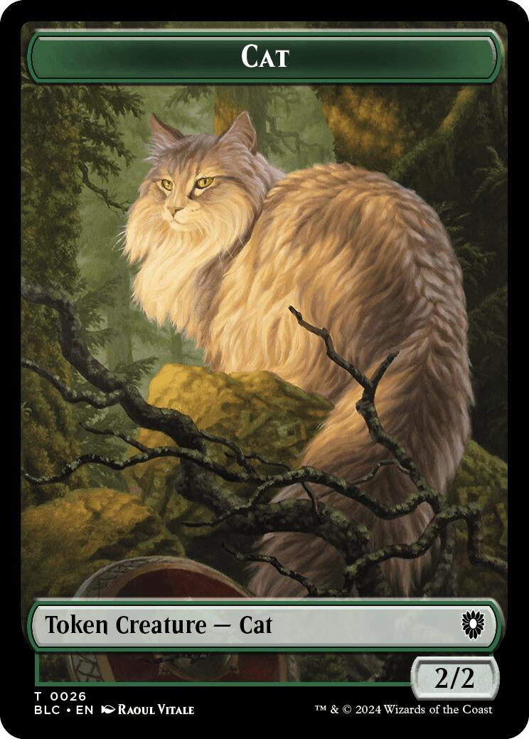 Image for Cat // Beast (0025) Double-Sided Token (26 // 25) (BLC) - Magic: The Gathering