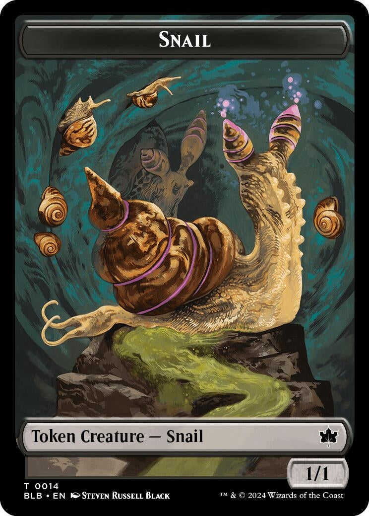 Image for Snail // Thundertrap Trainer Double-Sided Token (14 // 9) (BLB) - Magic: The Gathering