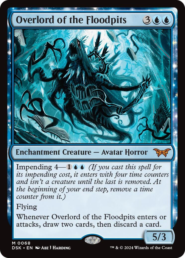 Image for Overlord of the Floodpits (68) (DSK) - Magic: The Gathering