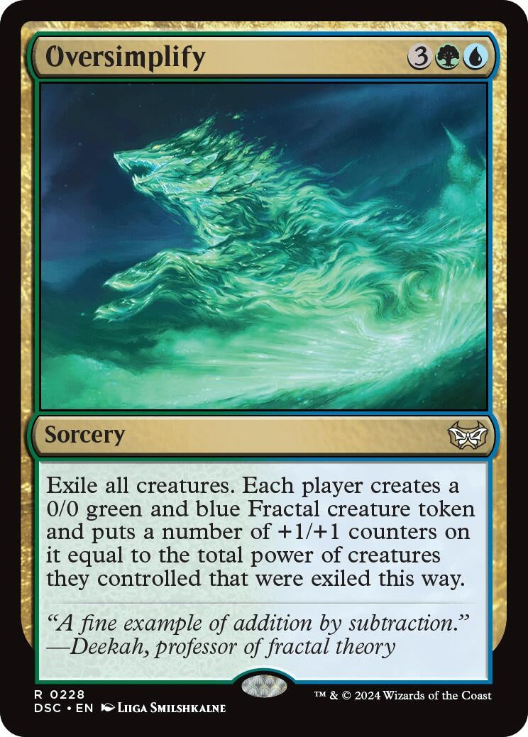 Image for Oversimplify (228) (DSC) - Magic: The Gathering