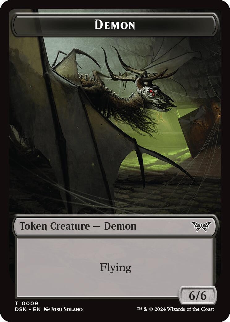 Image for Demon // Manifest Double-Sided Token (9 // 18) (DSK) - Magic: The Gathering