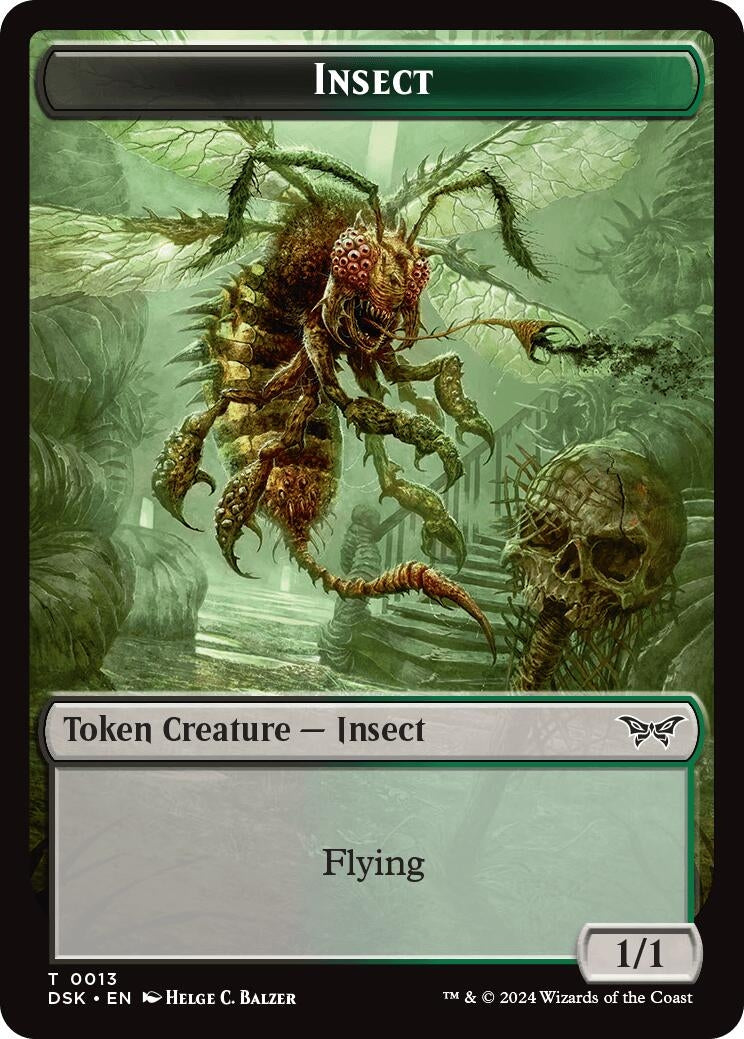 Image for Insect (0013) // Spider Double-Sided Token (13 // 12) (DSK) - Magic: The Gathering